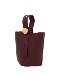 LOEWE Mini Pebble bucket in smooth calfskin