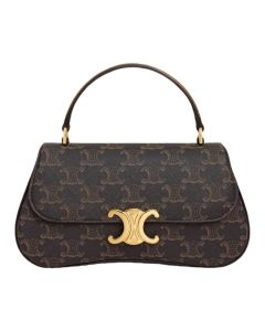 TEEN CELINE LOLA IN TRIOMPHE CANVAS AND CALFSKIN