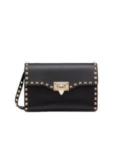 Valentino SMALL ROCKSTUD GRAINY CALFSKIN CROSSBODY BAG