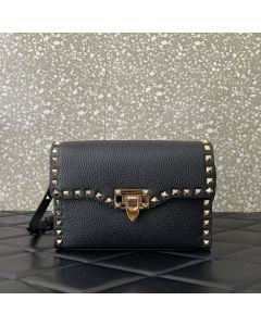 Valentino SMALL ROCKSTUD GRAINY CALFSKIN CROSSBODY BAG