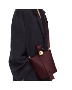 LOEWE Mini Pebble bucket in smooth calfskin