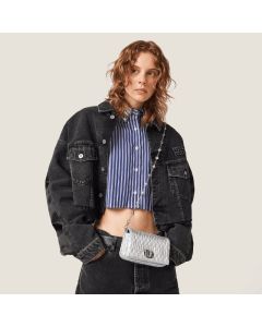 Miu Crystal nappa leather and crystal mini-bag
