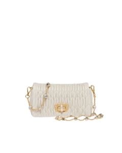 Miu Crystal nappa leather and crystal mini-bag