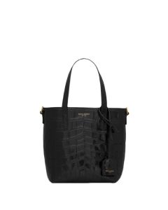Saint Laurent toy shopping bag IN CROCODILE-EMBOSSED LEATHER