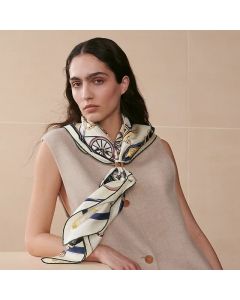 Hermès Stately Wheels scarf 90