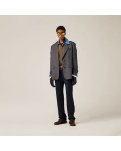 MIU MIU Single-breasted gabardine jacket