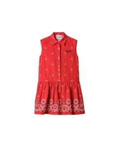 MIU MIU Slubbed poplin mini-dress