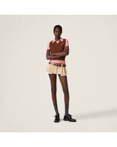 MIU MIU Cashmere and wool polo sweater