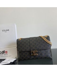 LARGE CELINE VICTOIRE BAG IN TRIOMPHE CANVAS