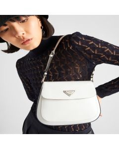 Medium Prada Cleo brushed leather shoulder bag
