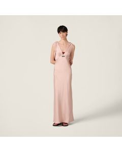 MIU MIU Long satin dress