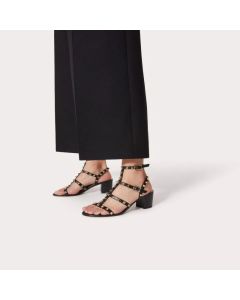 Valentino ROCKSTUD CALFSKIN ANKLE STRAP SANDAL