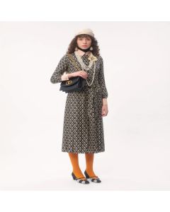 Valentino TWILL TOUTE LA V MIDI DRESS