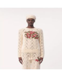 Valentino EMBROIDERED WOOL SWEATER