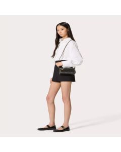 Valentino SMALL ROCKSTUD GRAINY CALFSKIN CROSSBODY BAG