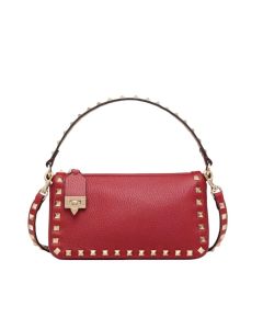 Valentino SMALL ROCKSTUD GRAINY CALFSKIN CROSSBODY BAG