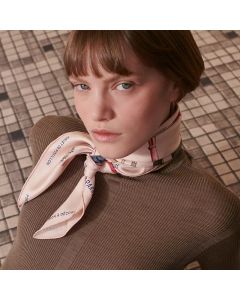 Hermès Nous Sommes Inseparables scarf 90