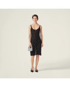 MIU MIU Wander matelassé nappa leather hobo mini-bag