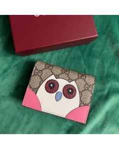 Gucci GG mini wallet with owl detail
