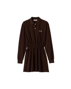 MIU MIU Cotton piqué mini-dress