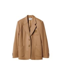 MIU MIU Single-breasted camel-hair jacket