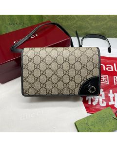Gucci GG Emblem super mini shoulder bag