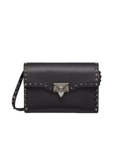 Valentino SMALL ROCKSTUD GRAINY CALFSKIN CROSSBODY BAG