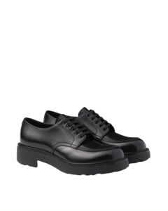 Prada Brushed leather derby shoes