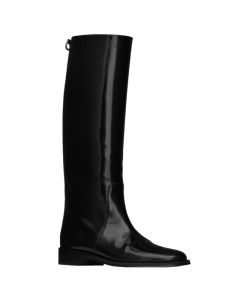 YSL HUNT boots in glazed leather