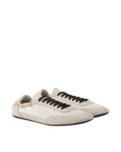 Prada Collapse Re-Nylon and suede elasticized sneakers