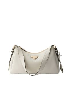 Prada Aimée large leather shoulder bag