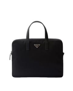 Prada Re-Nylon and Saffiano leather briefcase