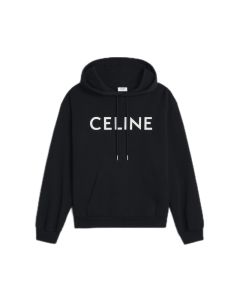 CELINE LOOSE HOODIE IN COTTON FLEECE