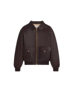 Celine loose aviator blouson jacket in soft lambskin