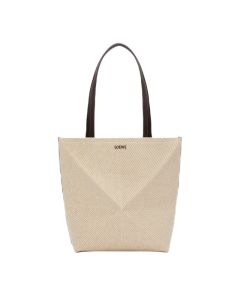 LOEWE Puzzle Fold tote in cotton jacquard