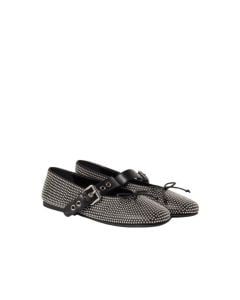 MIU MIU Calf leather ballerina flats