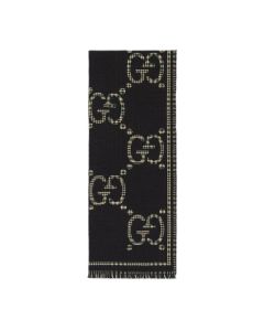 Gucci Check GG wool scarf