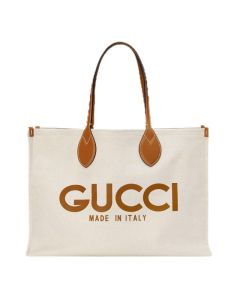 Large tote bag with Gucci print