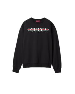 Gucci Printed cotton jersey sweatshirt