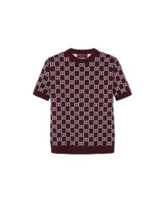 Gucci Reversible GG wool jacquard top