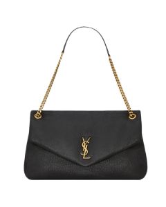YSL Calypso large in grained lambskin