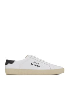 YSL court classic sl/06 embroidered sneakers in leather