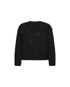 Valentino EMBROIDERED WOOL SWEATER