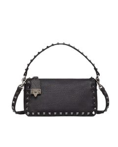 Valentino SMALL ROCKSTUD GRAINY CALFSKIN CROSSBODY BAG