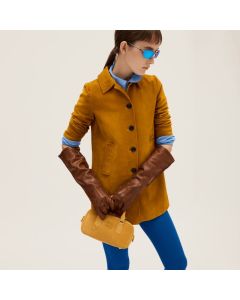 MIU MIU Arcadie padded suede top-handle bag