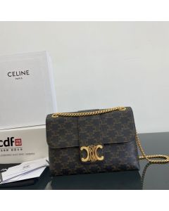 MEDIUM CELINE VICTOIRE BAG IN TRIOMPHE CANVAS