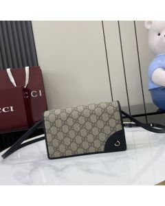 Gucci GG Emblem super mini shoulder bag