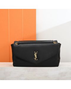 YSL Calypso large in grained lambskin