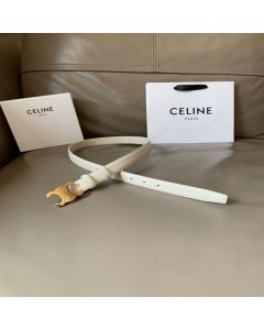 Celine Medium Triomphe Belt in Taurillon Leather