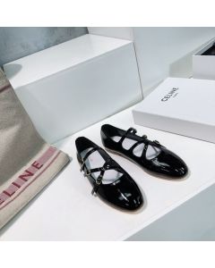 LES BALLERINES CELINE CRISS-CROSS BABIES BALLERINA in PATENT CALFSKIN